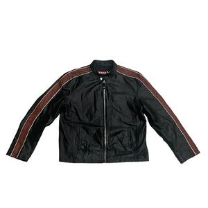 Vintage Wilson’s Leather Racer Moto M. Julian Leather Jacket